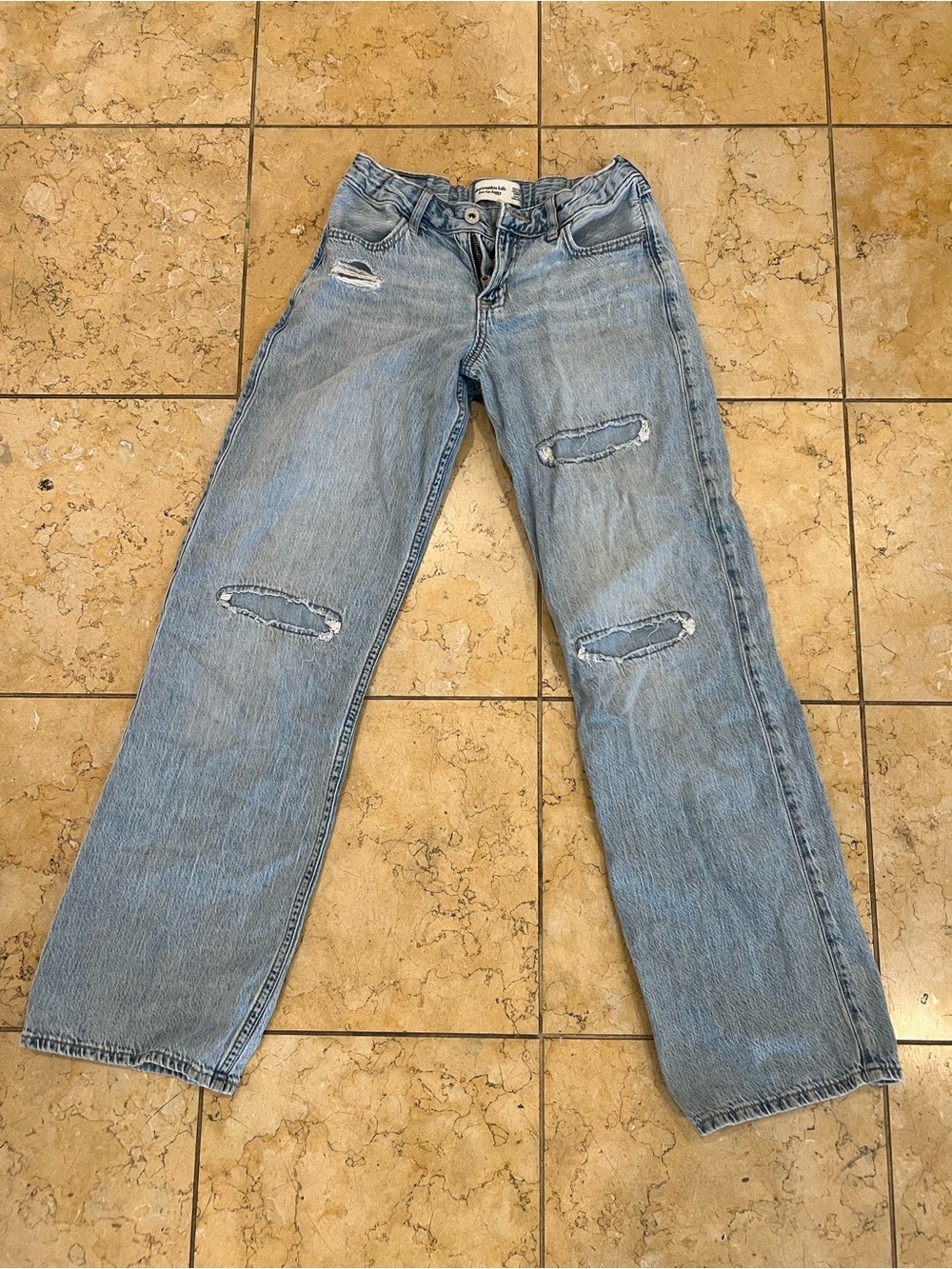 Girls Abercrombie & Fitch Light Blue Denim Jeans